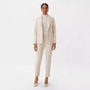 Comma, Regular Fit Trousers with Pressed Pleats in Beige size 38 / US 8